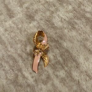 Pink Ribbon Brooch